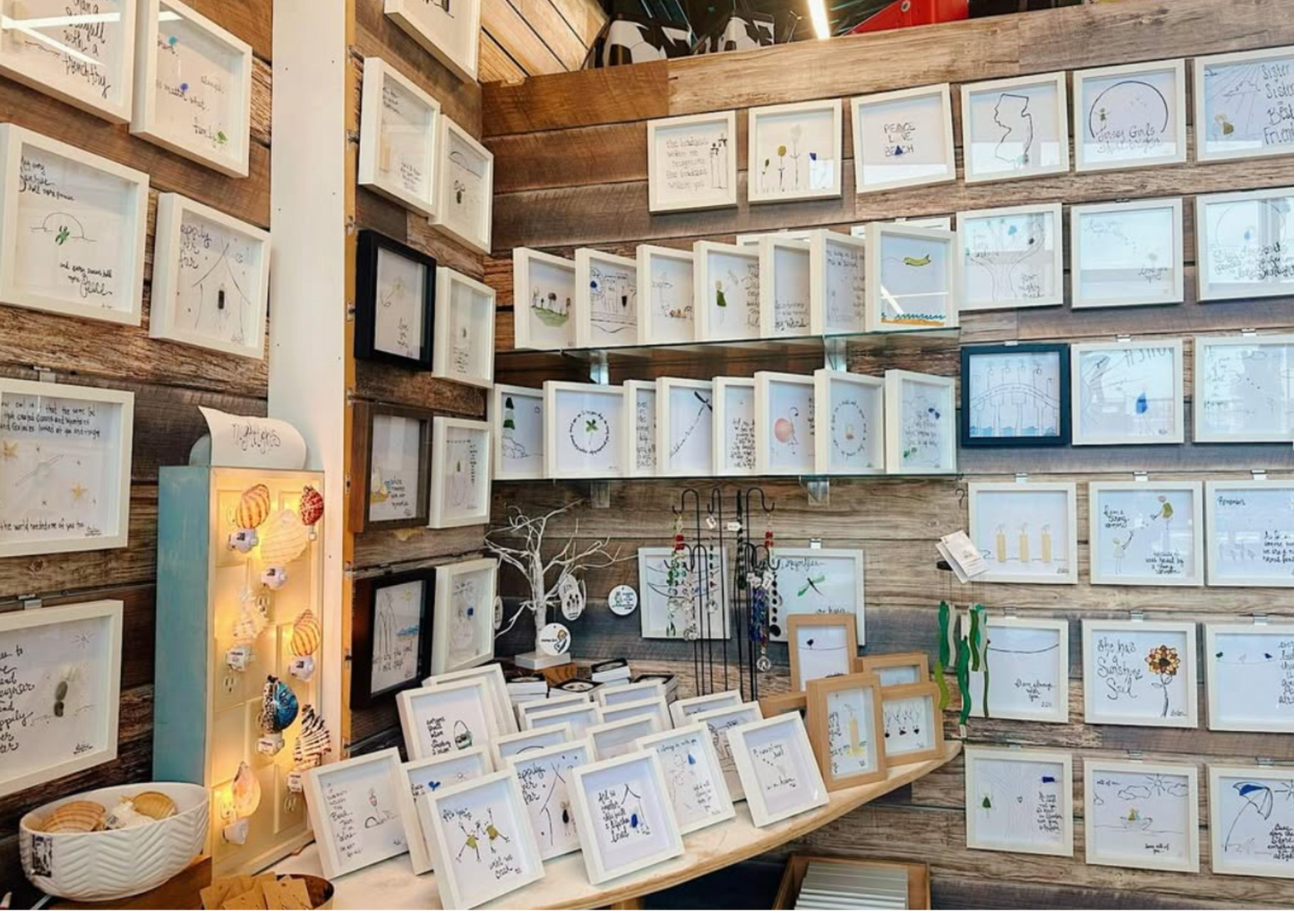 Assorted on Brown Wall with Nightlights all sizes