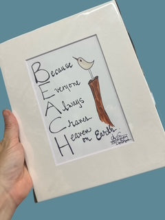 BEACH Acronym Print