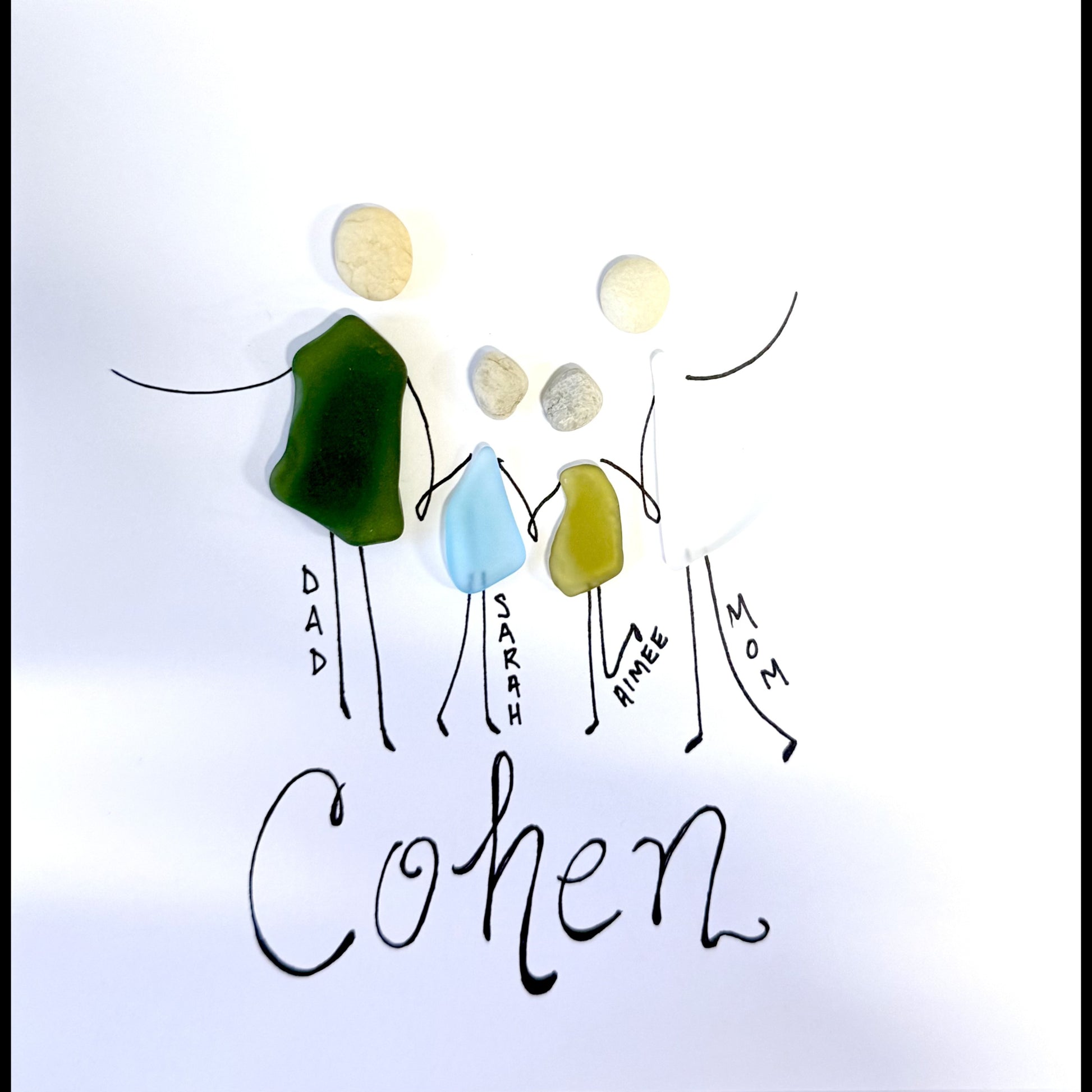 Custom Family Example Individual and Surname Whimsy