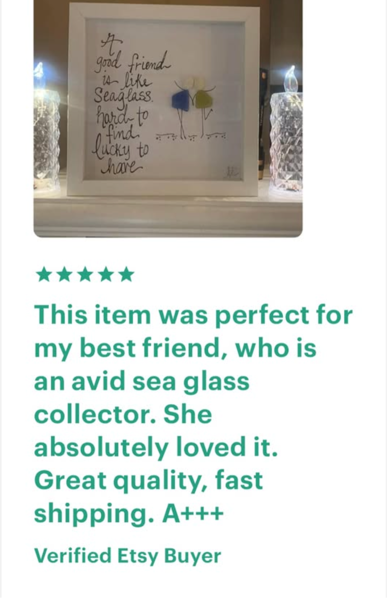Etsy Review - Sea Glass Friend 2026