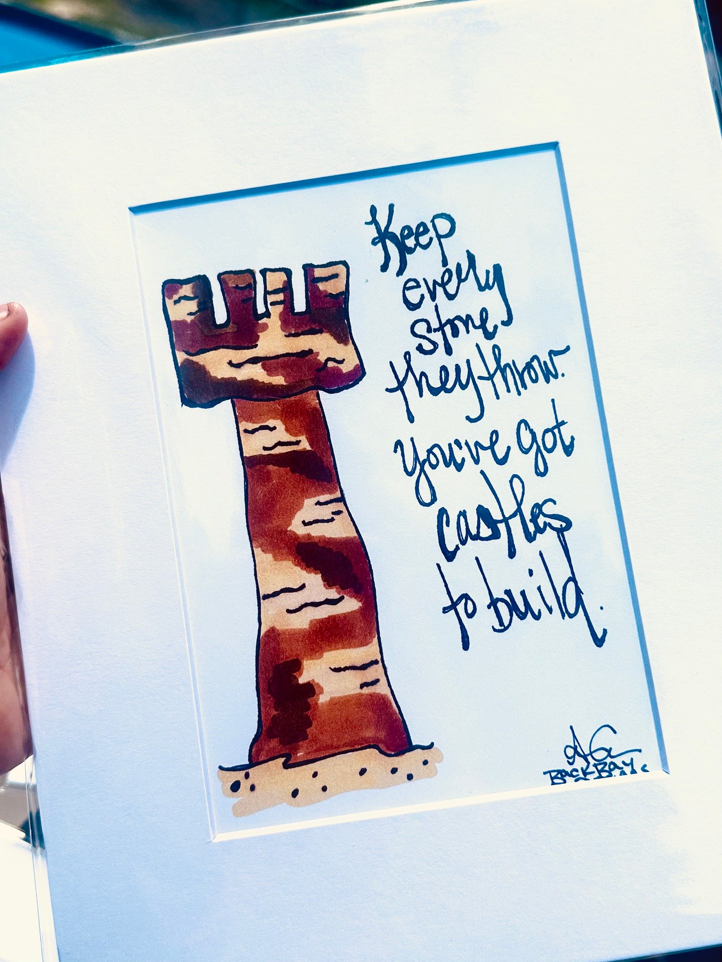 Keep Every Stone Sandcastle Print