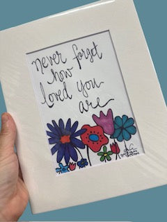 Never Forget How Loved U Are PRINT