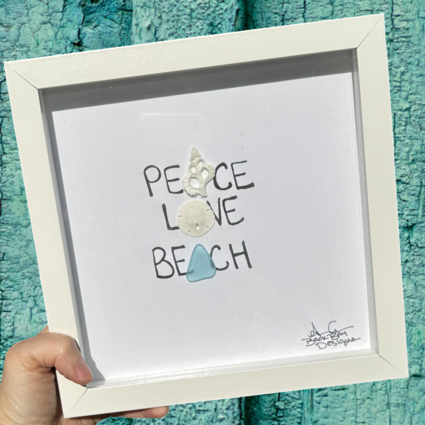 Peace Love Beach 8 inch