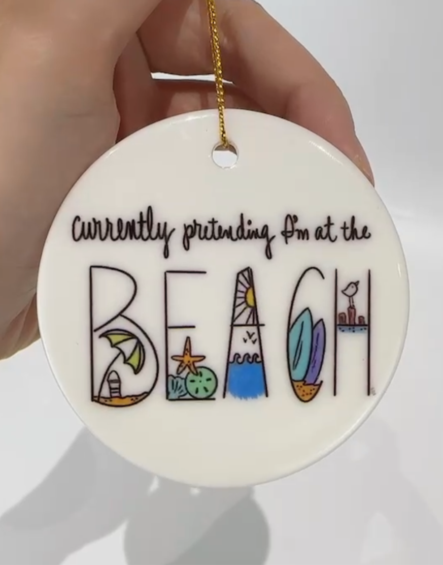 At The Beach Ornament