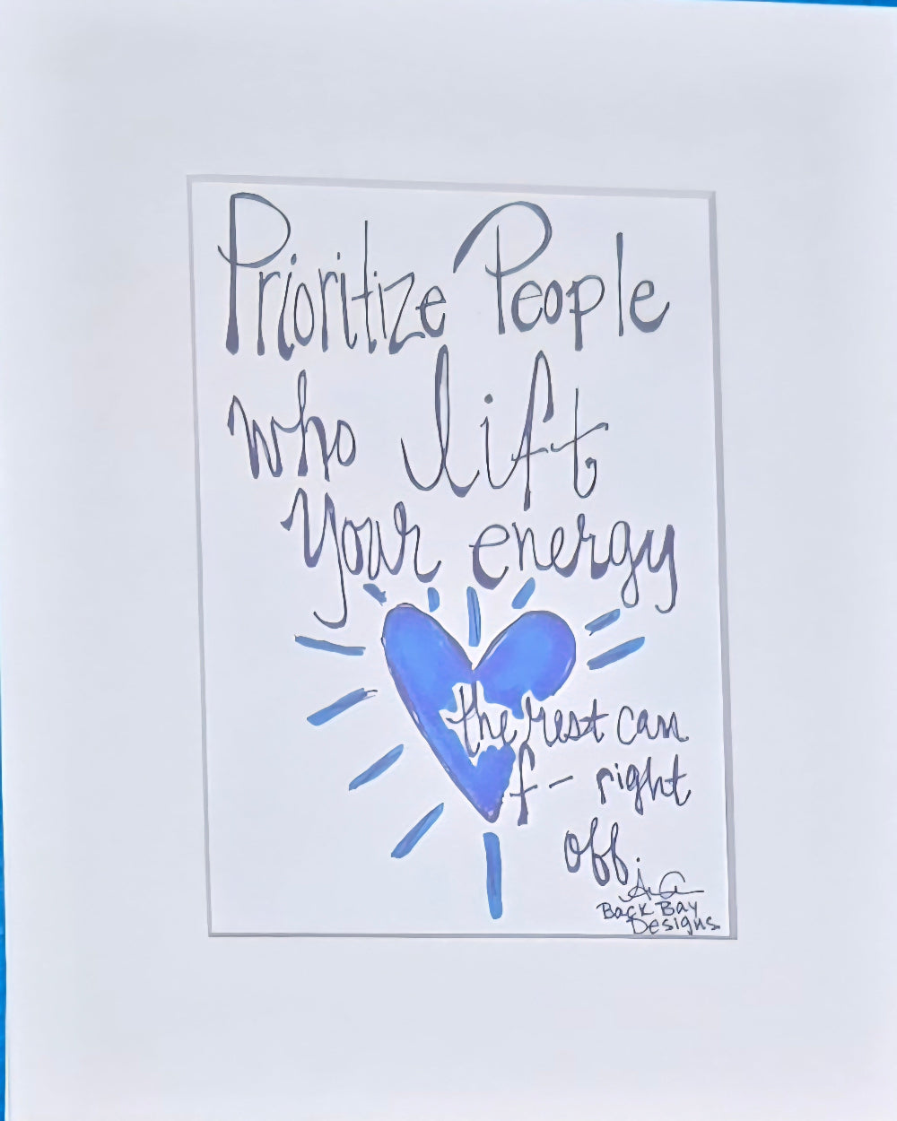 Prioritize People Print 8x10