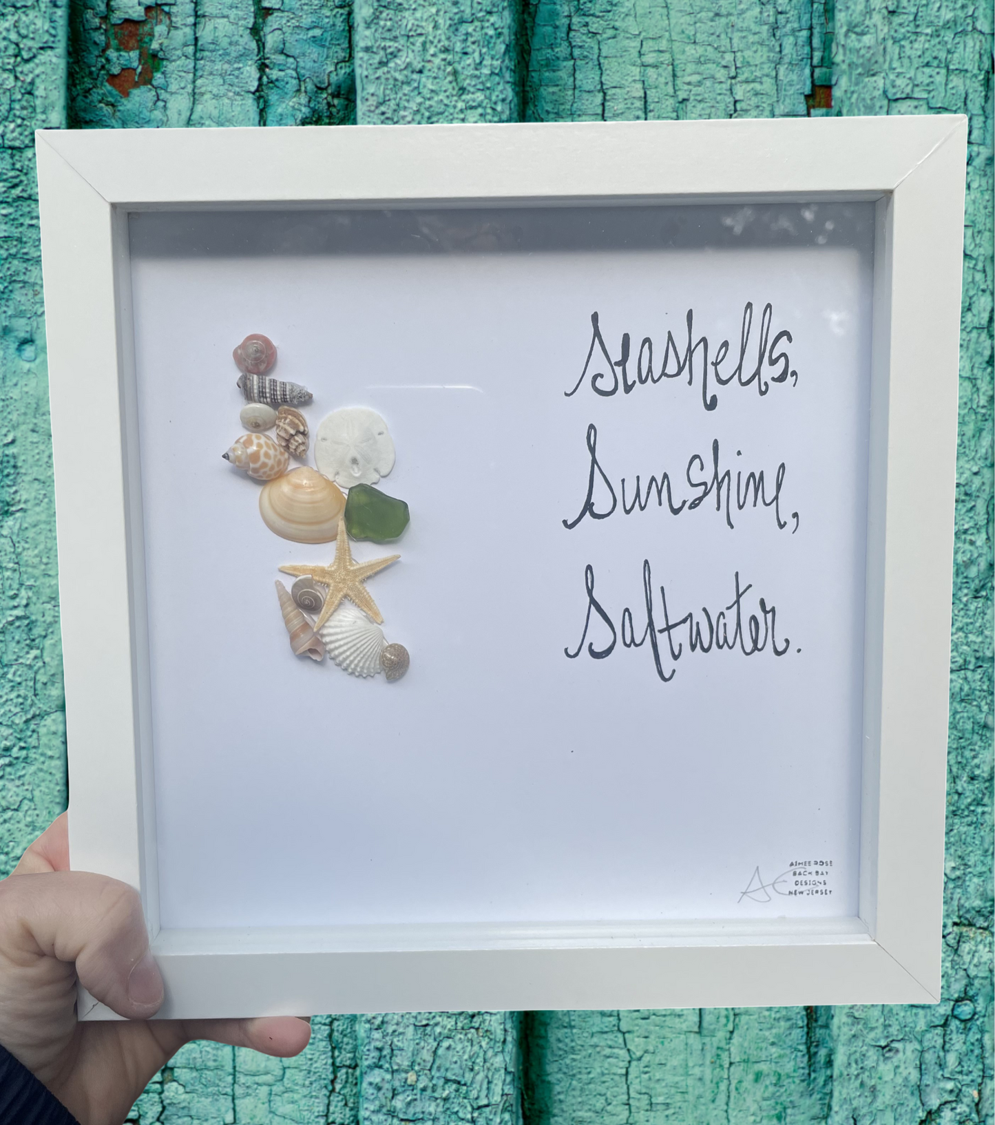 Seashells Sunshine Saltwater 8 inch sea glass