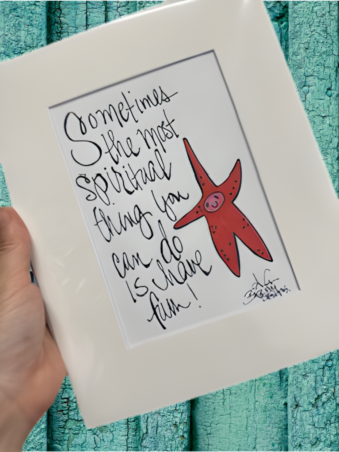 Spiritual Fun Starfish Print 8x10 inch