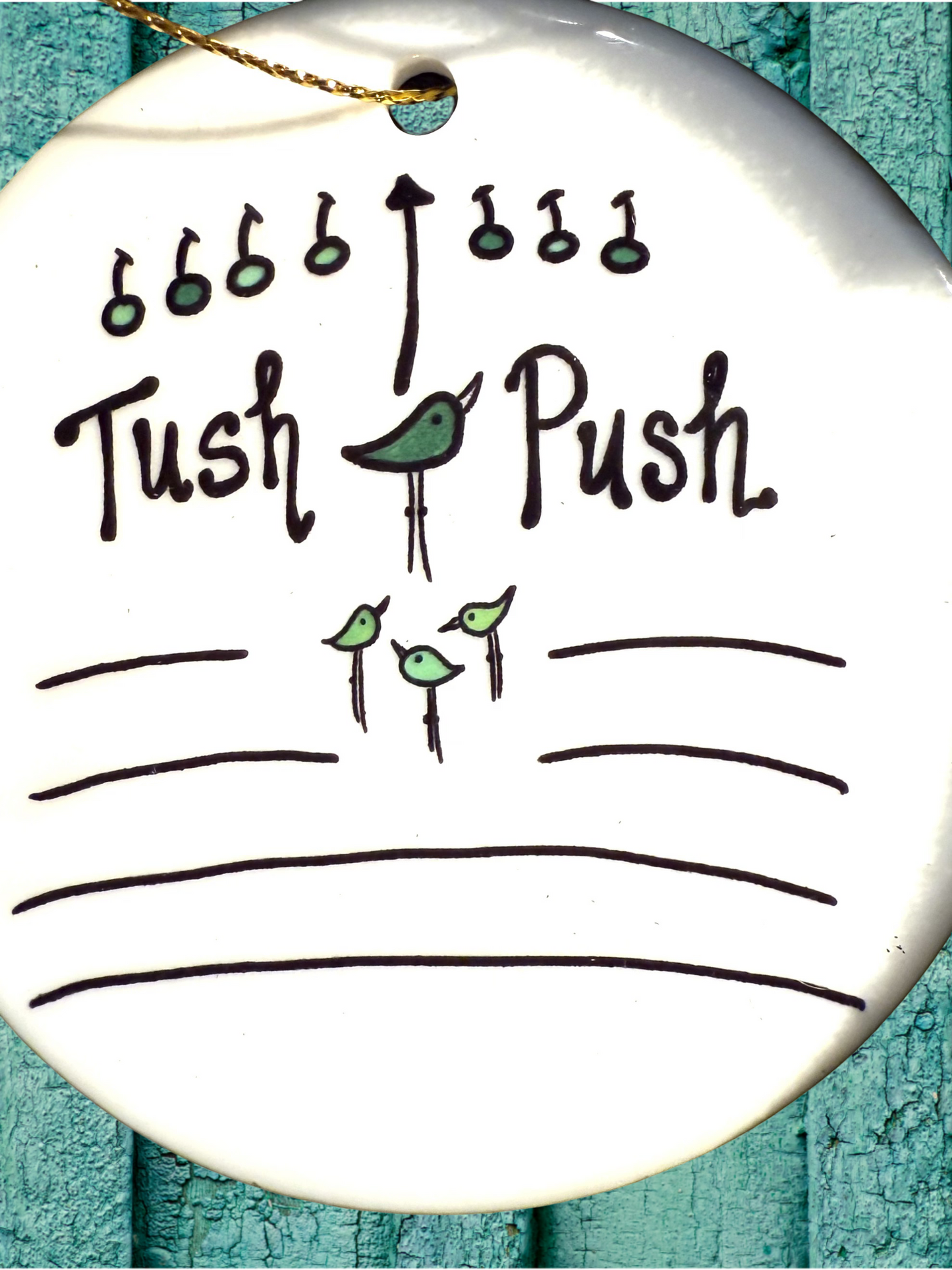 Tush Push Eagles football ornament