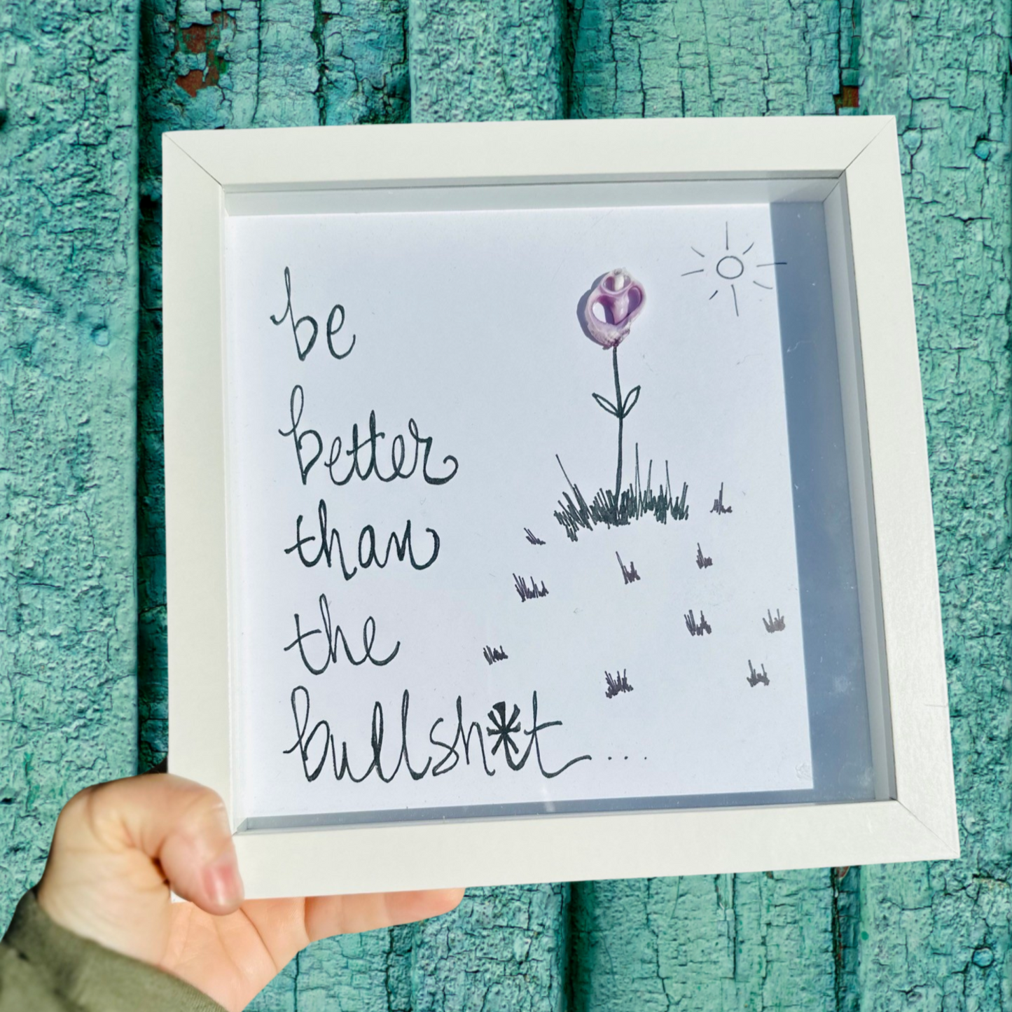 better than BS sea glass art