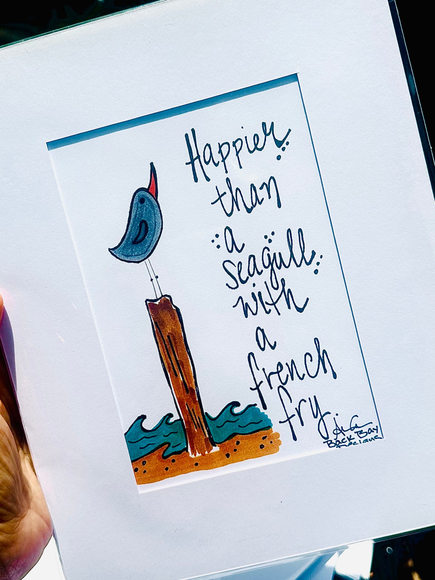 Seagull French Fry Print