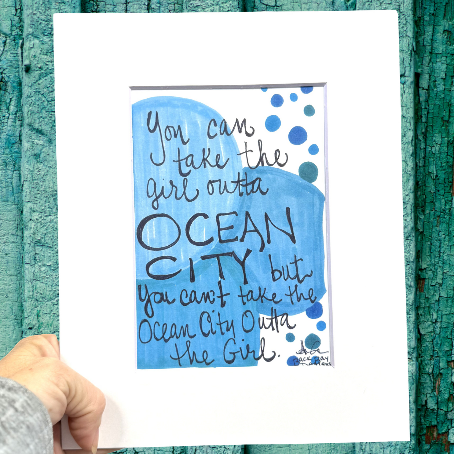 Outta ocean City Blue 8x10 matted print