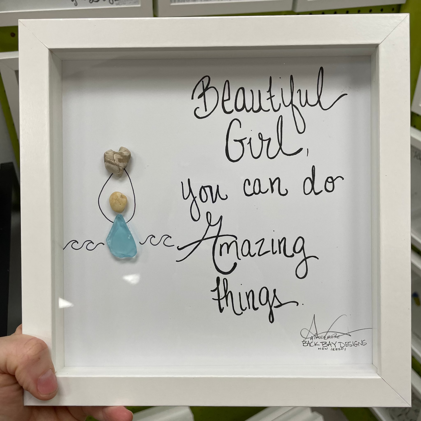 beautiful girl amazing heart 8 inch