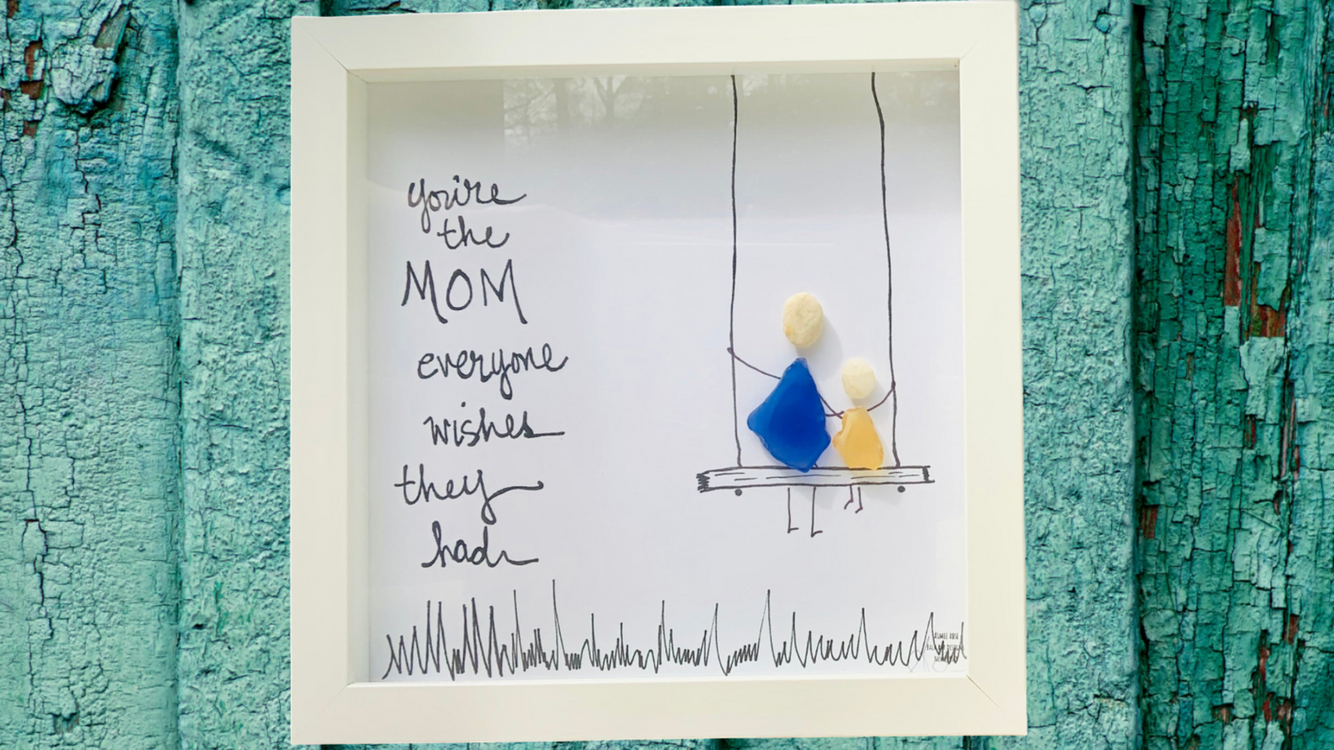 youre the mom 8inch sea glass