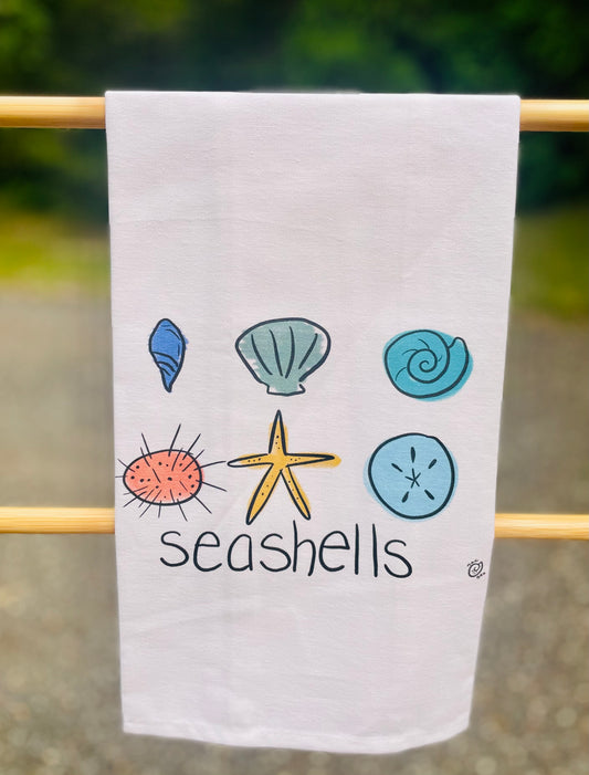 Seashells Tea Towel