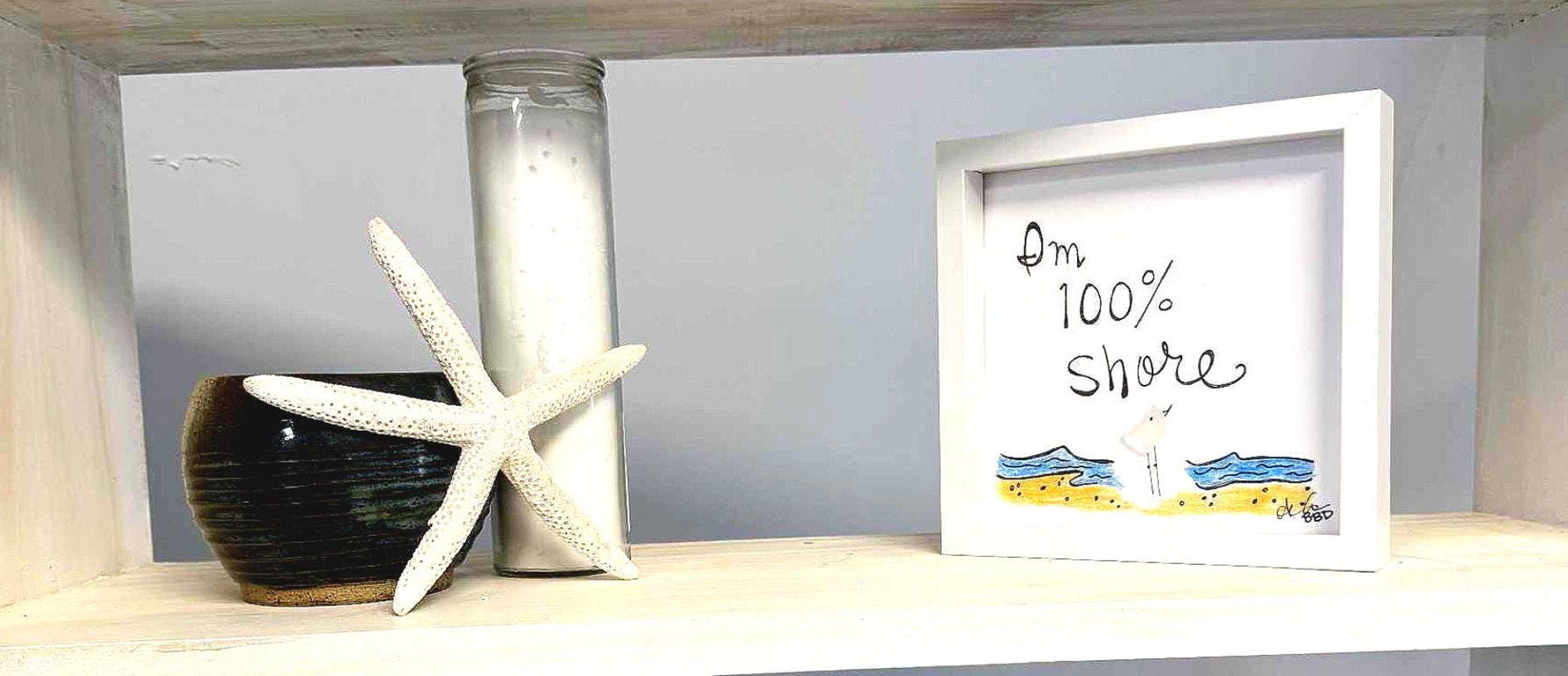 100_percent_shore_MINI_6in_sea_glass_art_on_shelf_bright_oneshelf