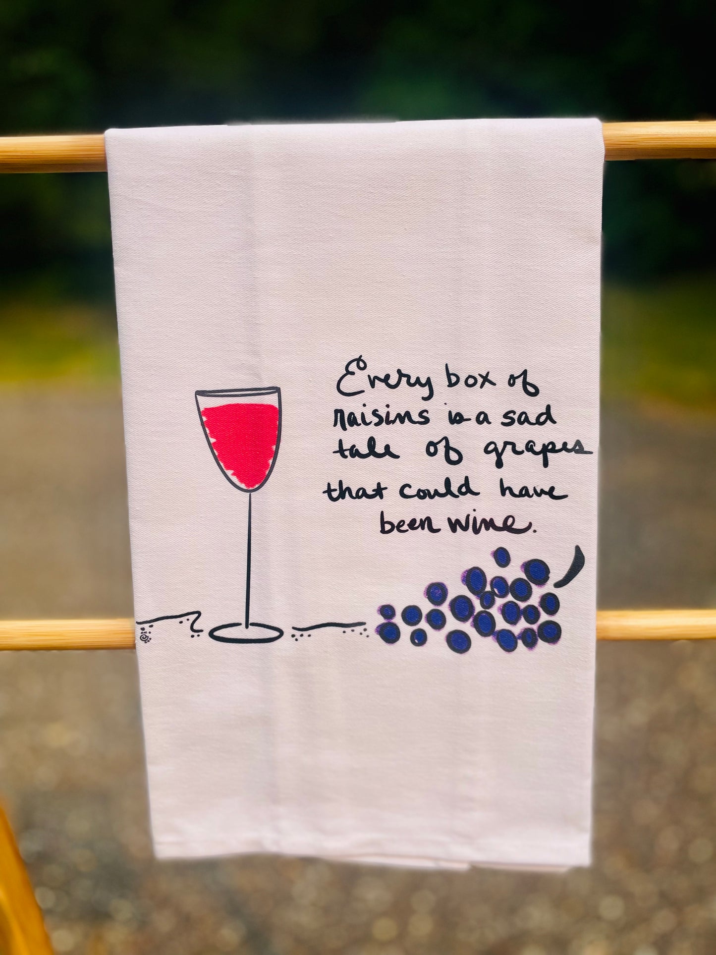 Raisins Tea Towel