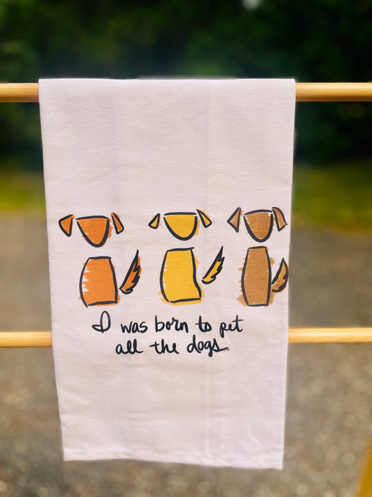 Pet All Dogs Tea Towel