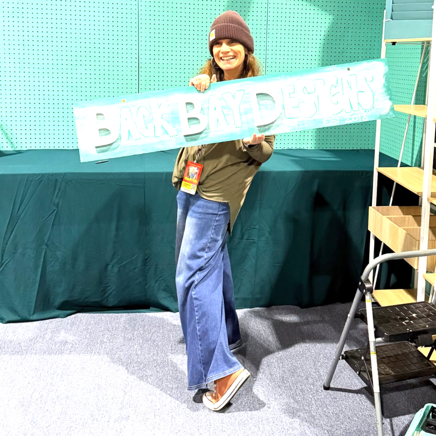 BBD Aimee setting up Philly Flower Show 2026 