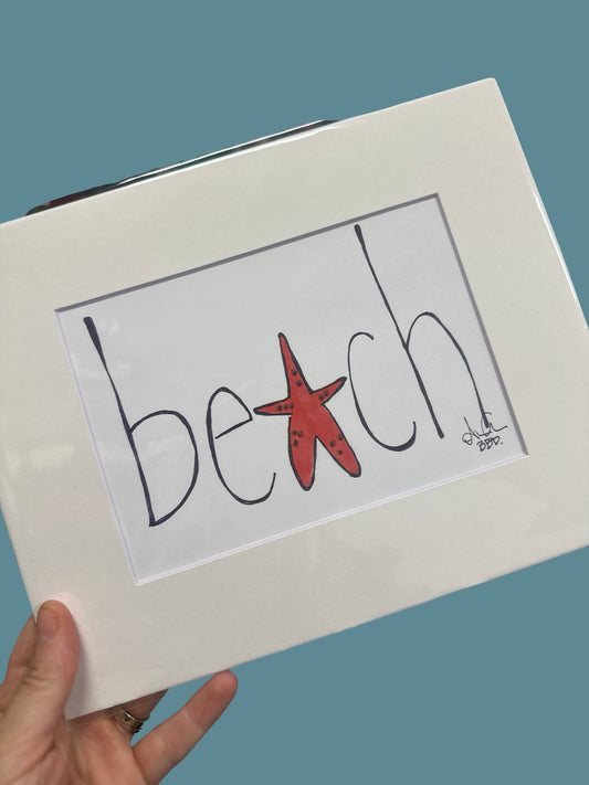 Beach Starfish Print
