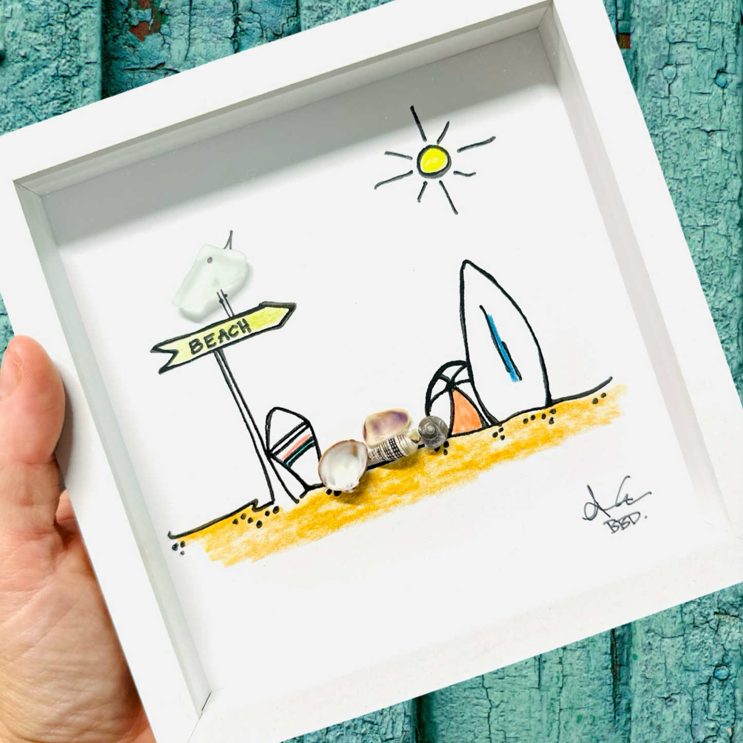 Beach_sign_in_color_six_in_by_six_MINI_with_color