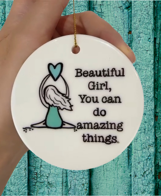 Beautiful girl ornament 5