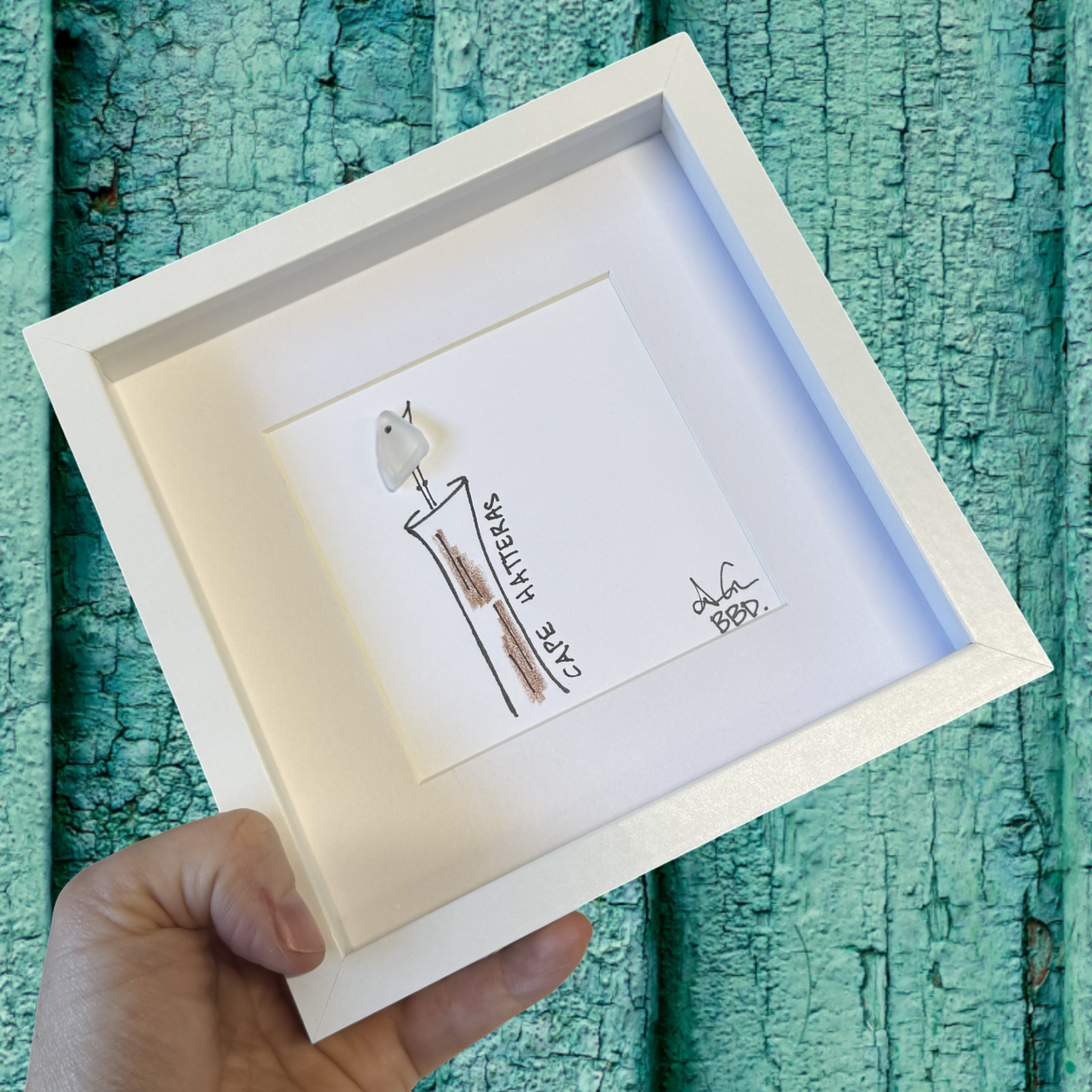 Bird on piling 6in MINI Custom Optional 