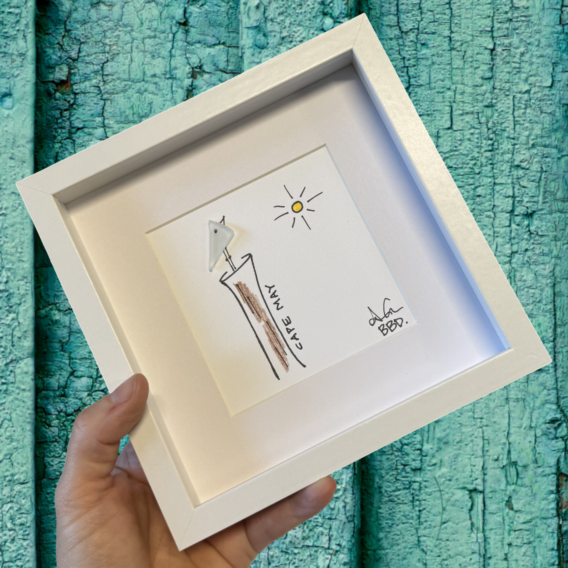 Bird on piling 6in MINI custom optional cape may example 