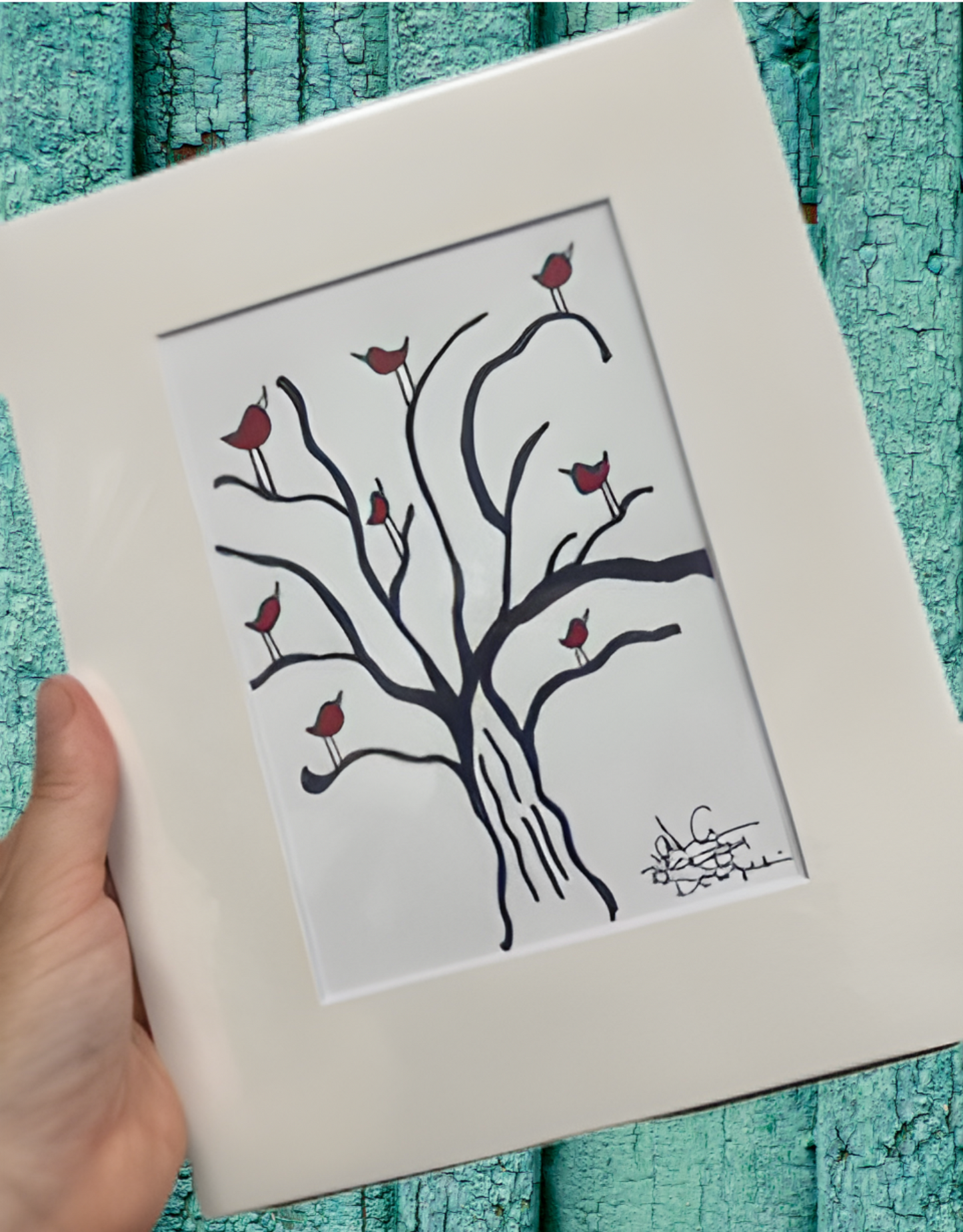 Birds on Branches EIGHT Print