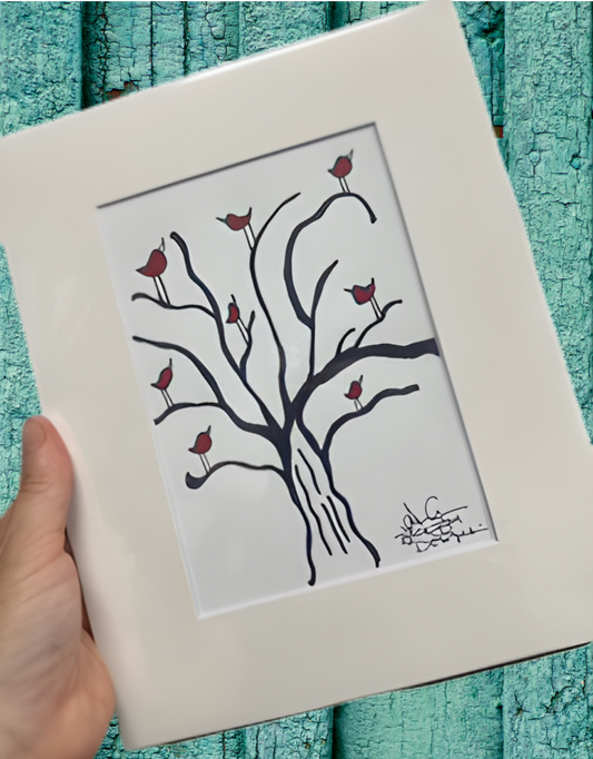 Birds on Branches EIGHT Print