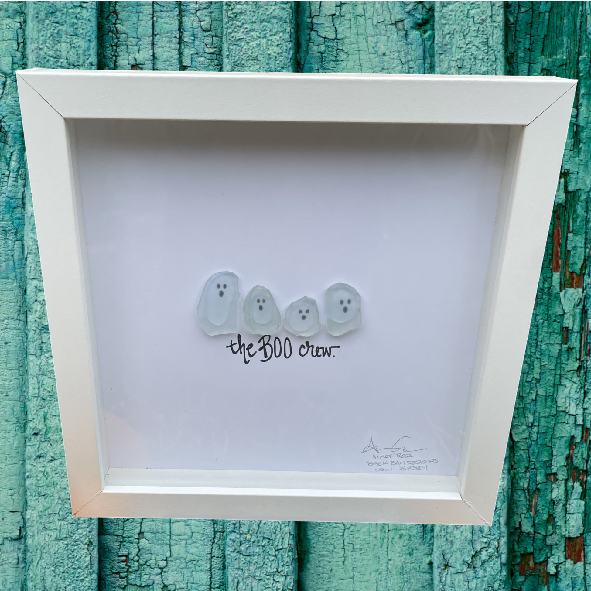 Boo_Crew_Original_8_inch_Seaglass customizable sea glass art 