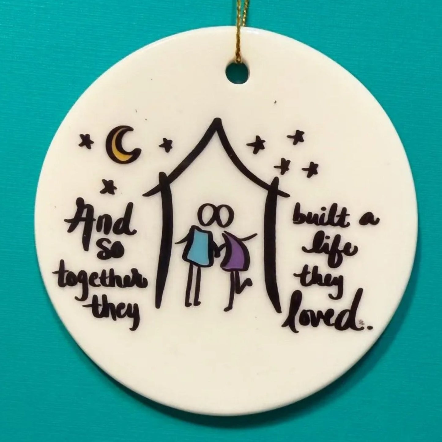 Built A Life 3in ornament by BBD 