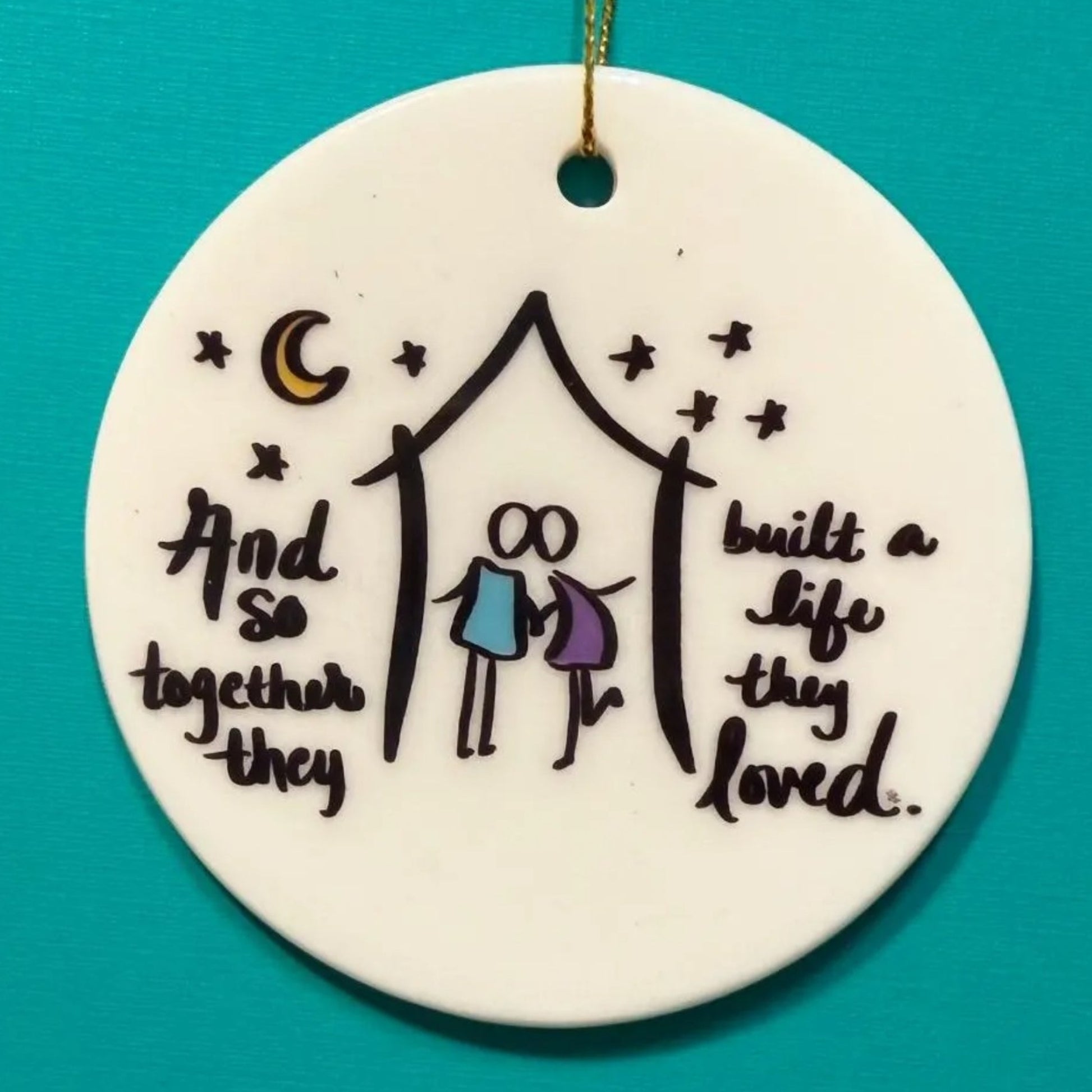 Built A Life 3in ornament by BBD 