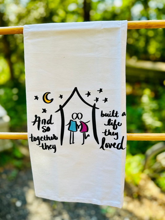 Built a life Tea Towel