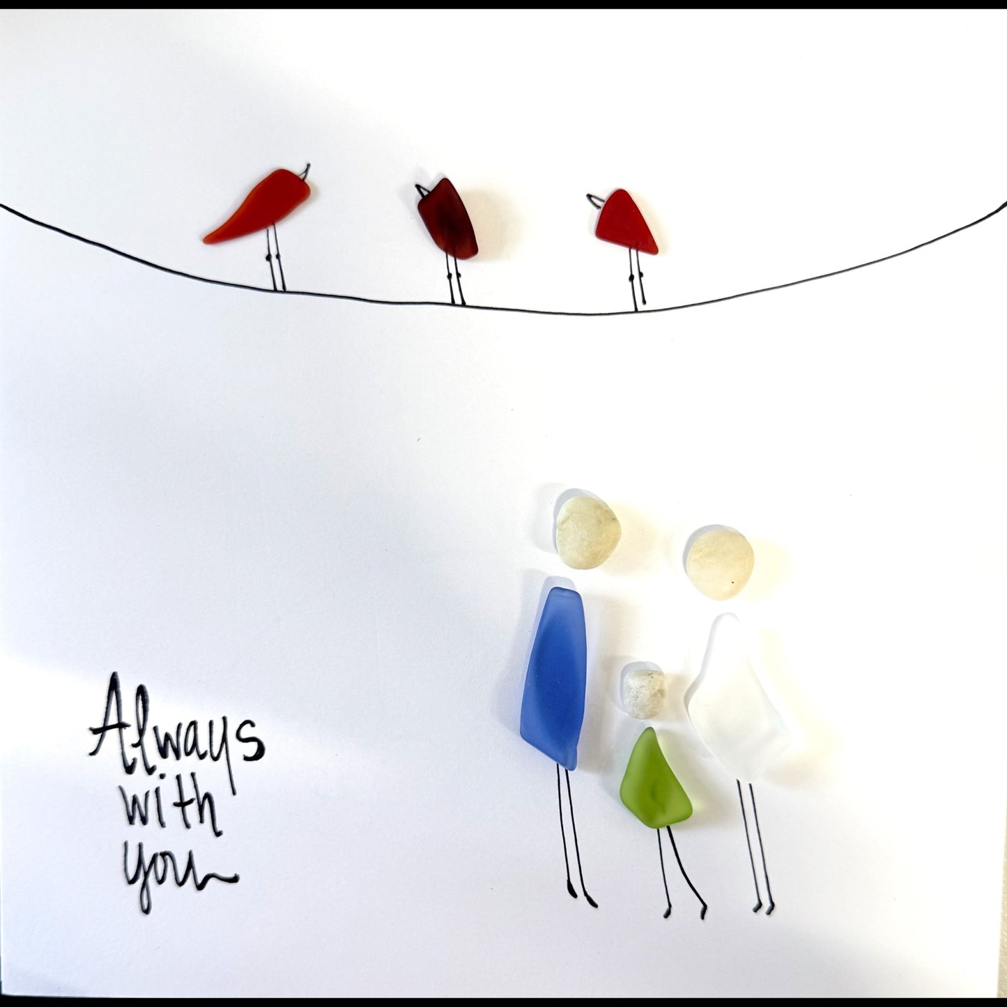 Cardinal Always Custom 3 people family 