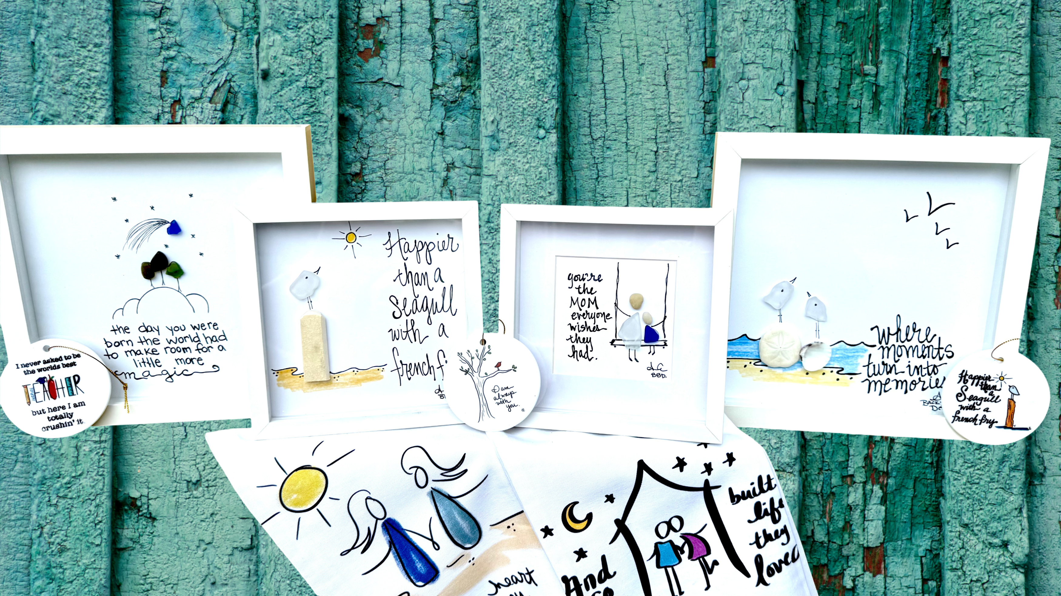 CloseUp Banner Assorted Sea Glss Art 