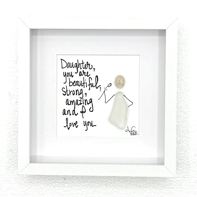 Daughter i love you MINI 6in on white 
