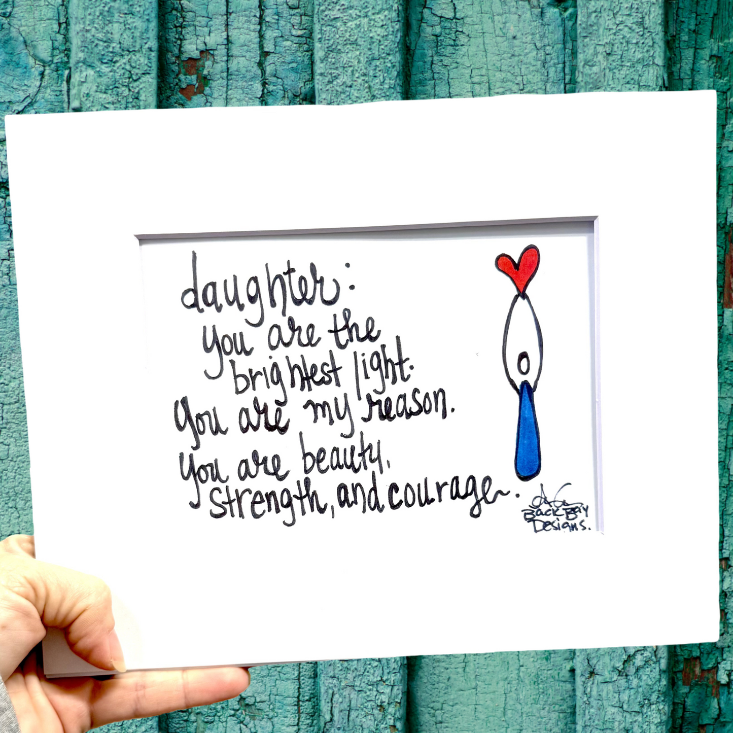 Daughter brighest light 8x10 matted print 