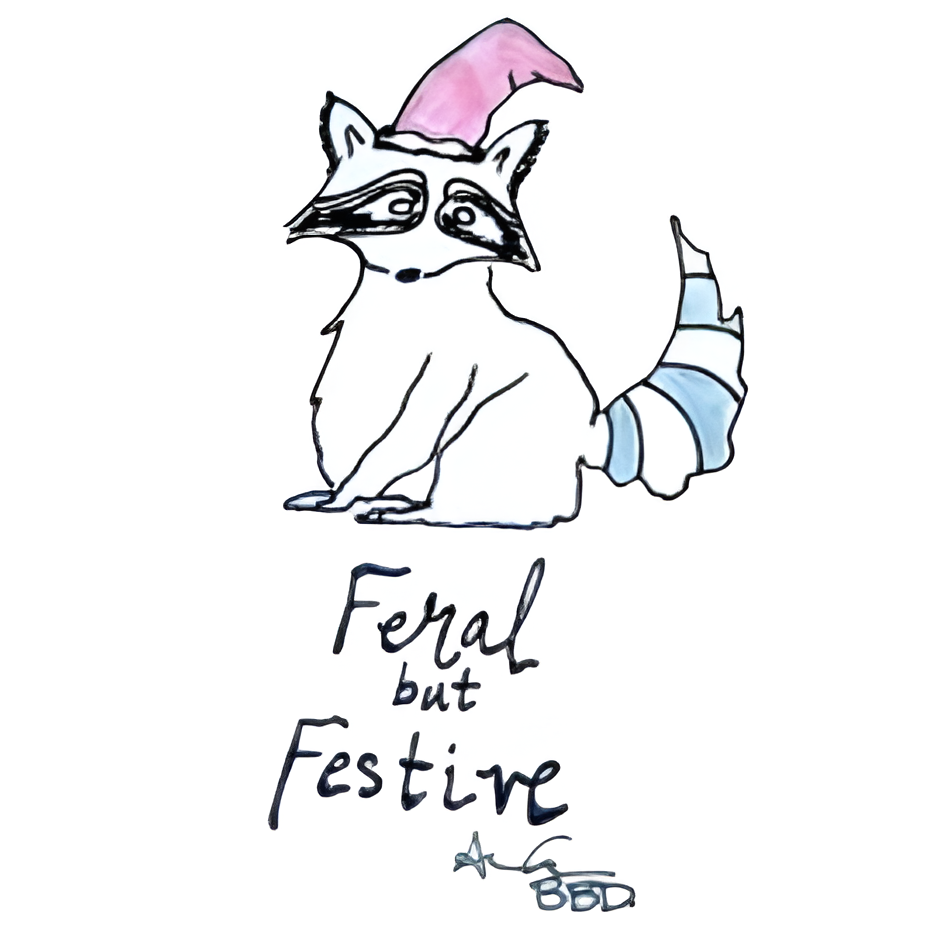 Feral_but_Festive_no_frame 5x7 