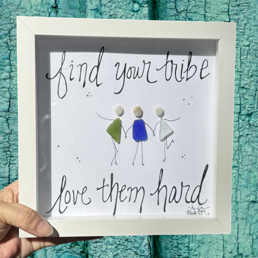 Find your tribe sea glass people with legs 8 inch 