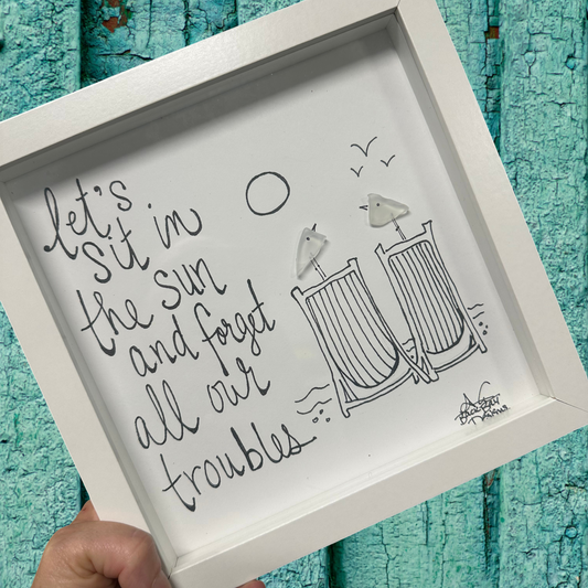 Forget_Troubles sea glass art 