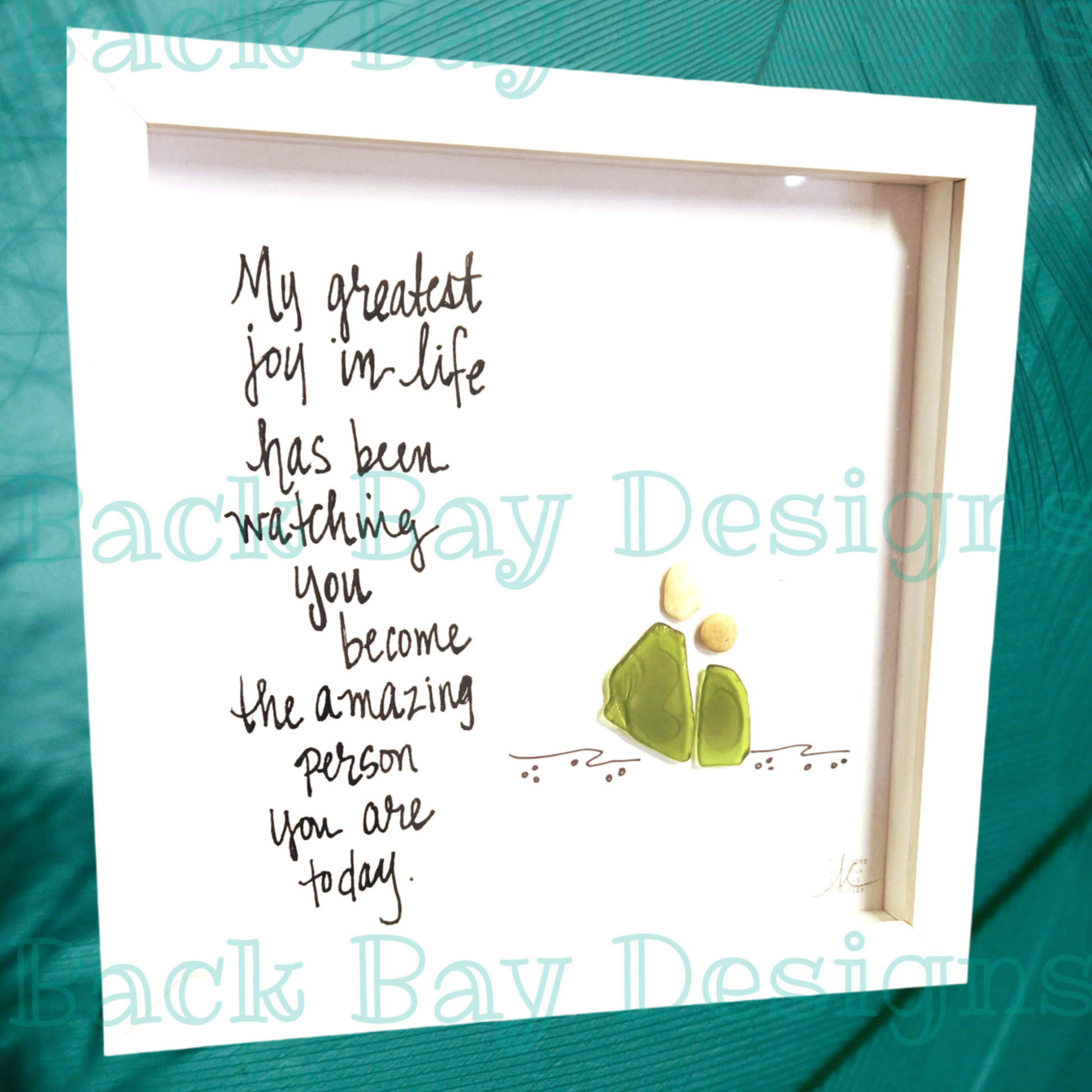 Greatest_Joy Daughter Son Grandchild sea glass art 