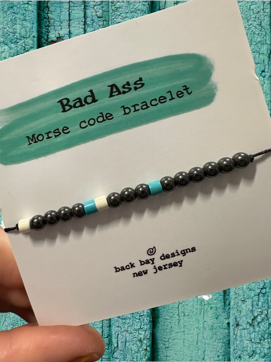 Bad ass Morse code bracelet