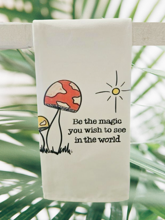 Magic mushroom Tea Towel