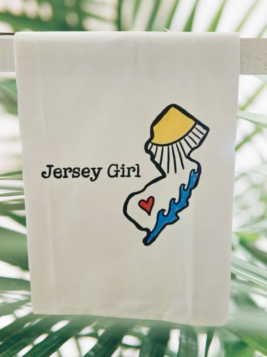 Jersey girl tea towel