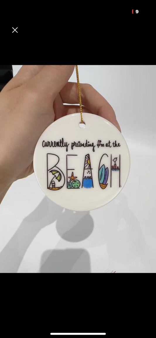 At The Beach Ornament