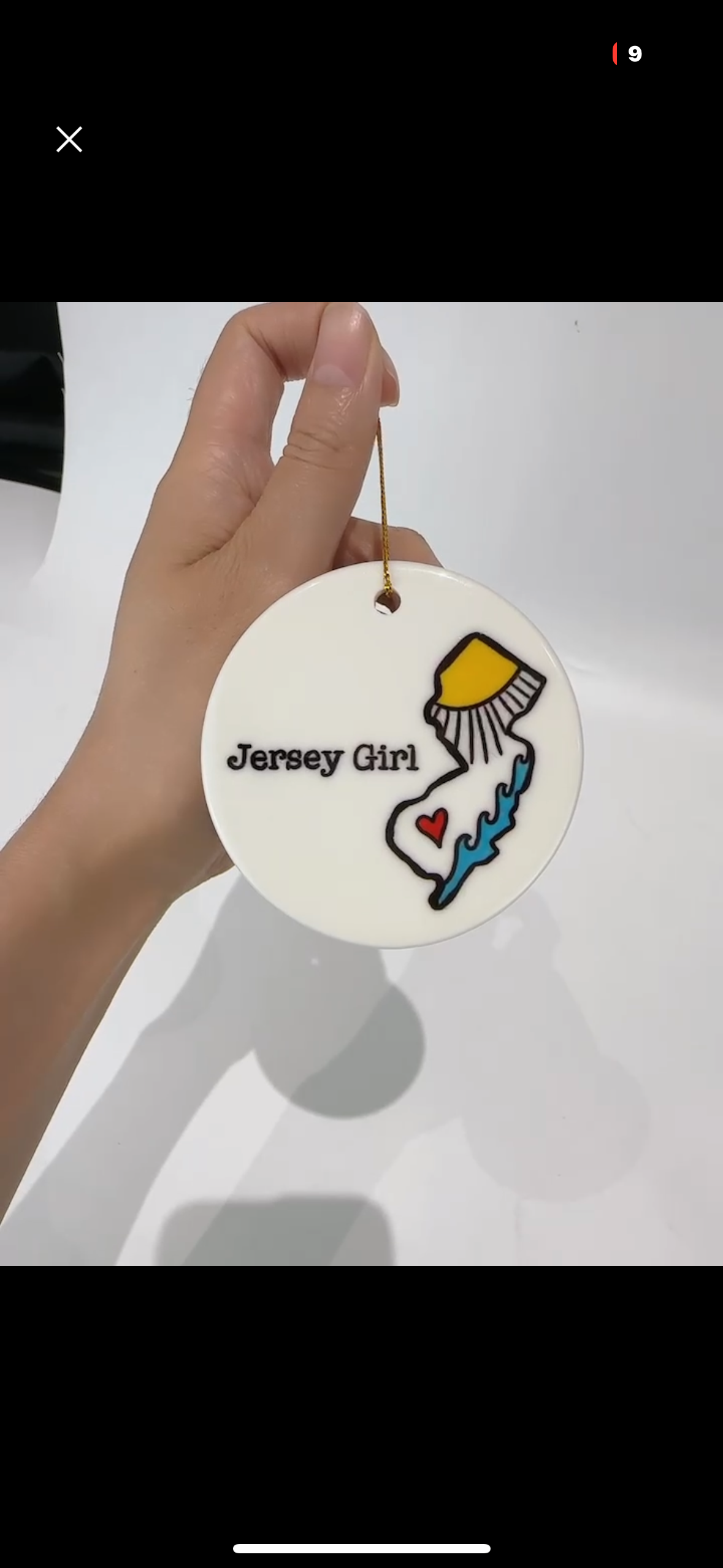 Jersey Girl Ornament