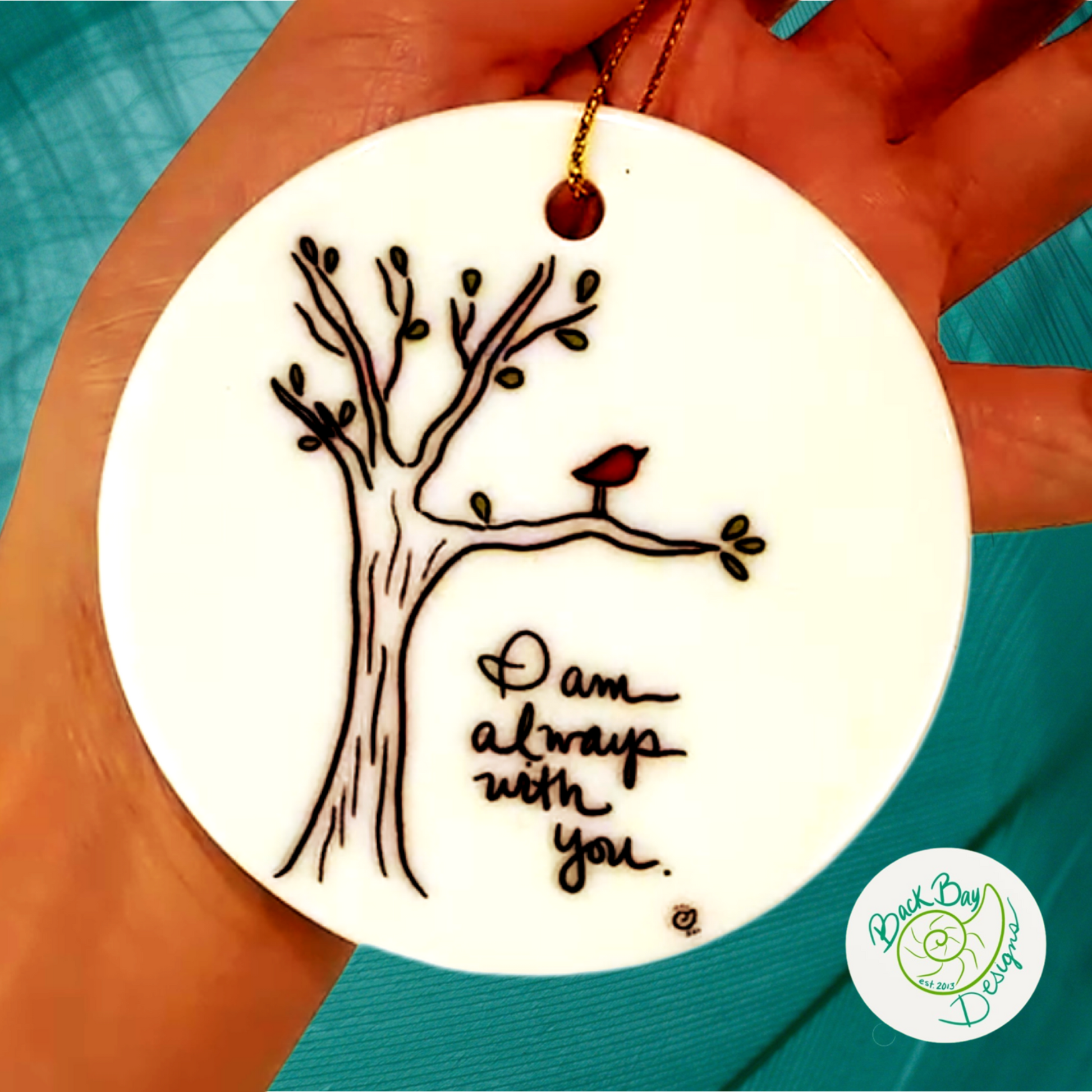 I am always with you ornament 3 inch 