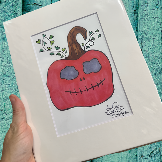 Jack O Lantern Pumpkin Print