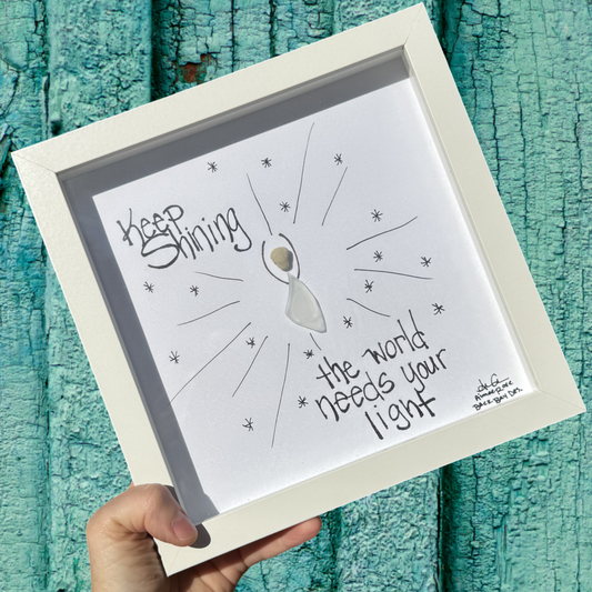 Keep Shining 8x8 inch 