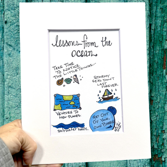 lessons from the ocean print 